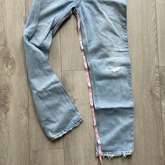 AGOLDE 90’s distressed high waisted button fly jeans - Picture 5 of 7